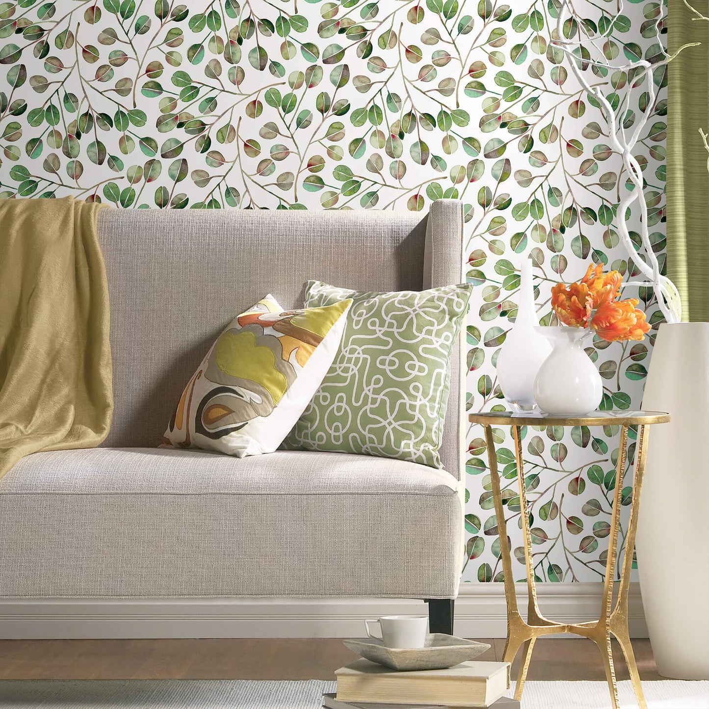 CatCoq Eucalyptus Peel & Stick Wallpaper - Green