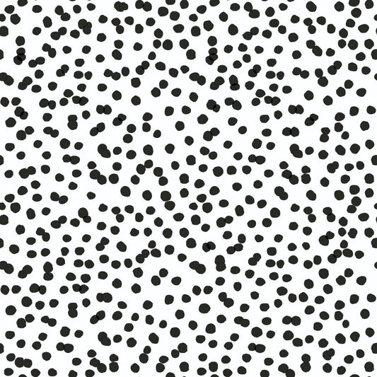 Confetti Dots Peel & Stick Wallpaper - Black & White