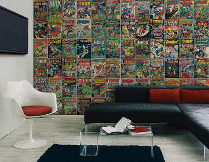 Marvel Comic Book Cover Peel & Stick Wall Mural
