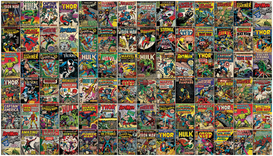 Marvel Comic Book Cover Peel & Stick Wall Mural