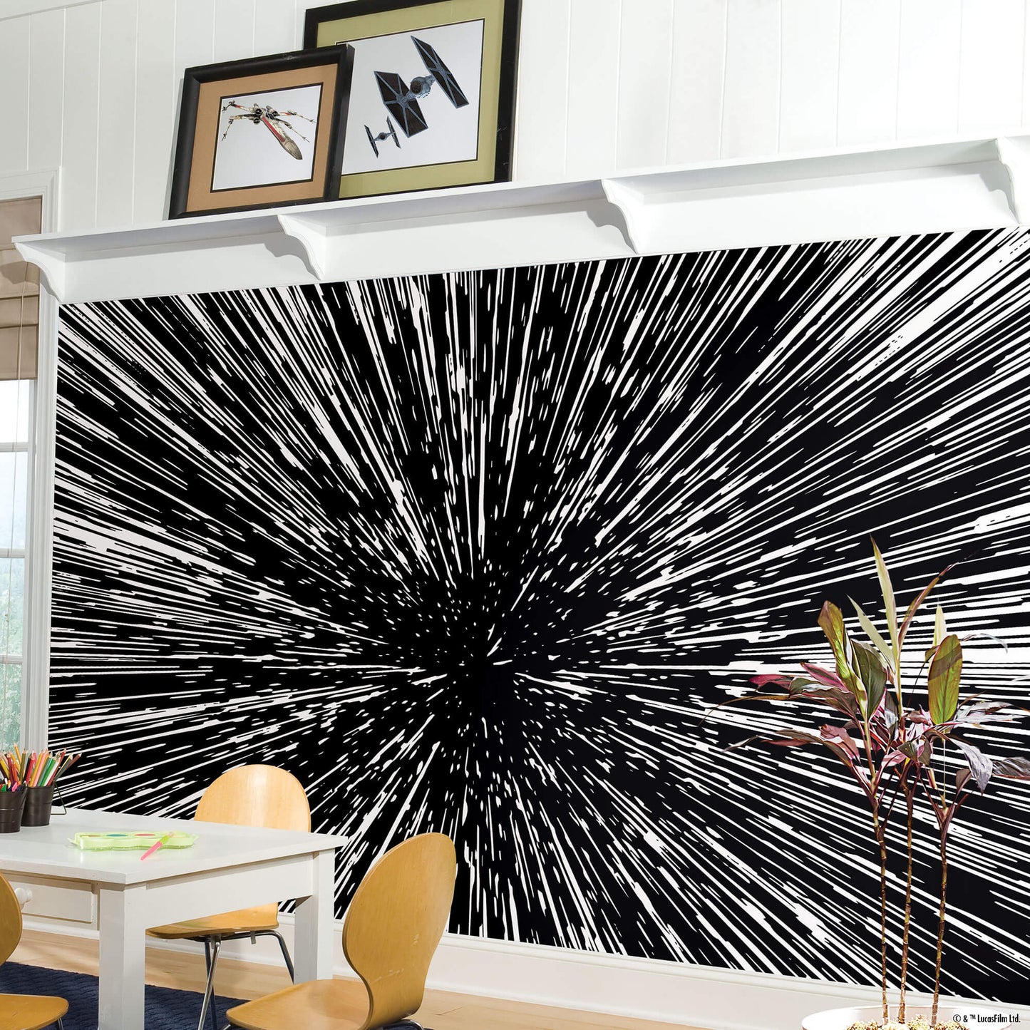 Star Wars Hyper Space Peel & Stick Wall Mural