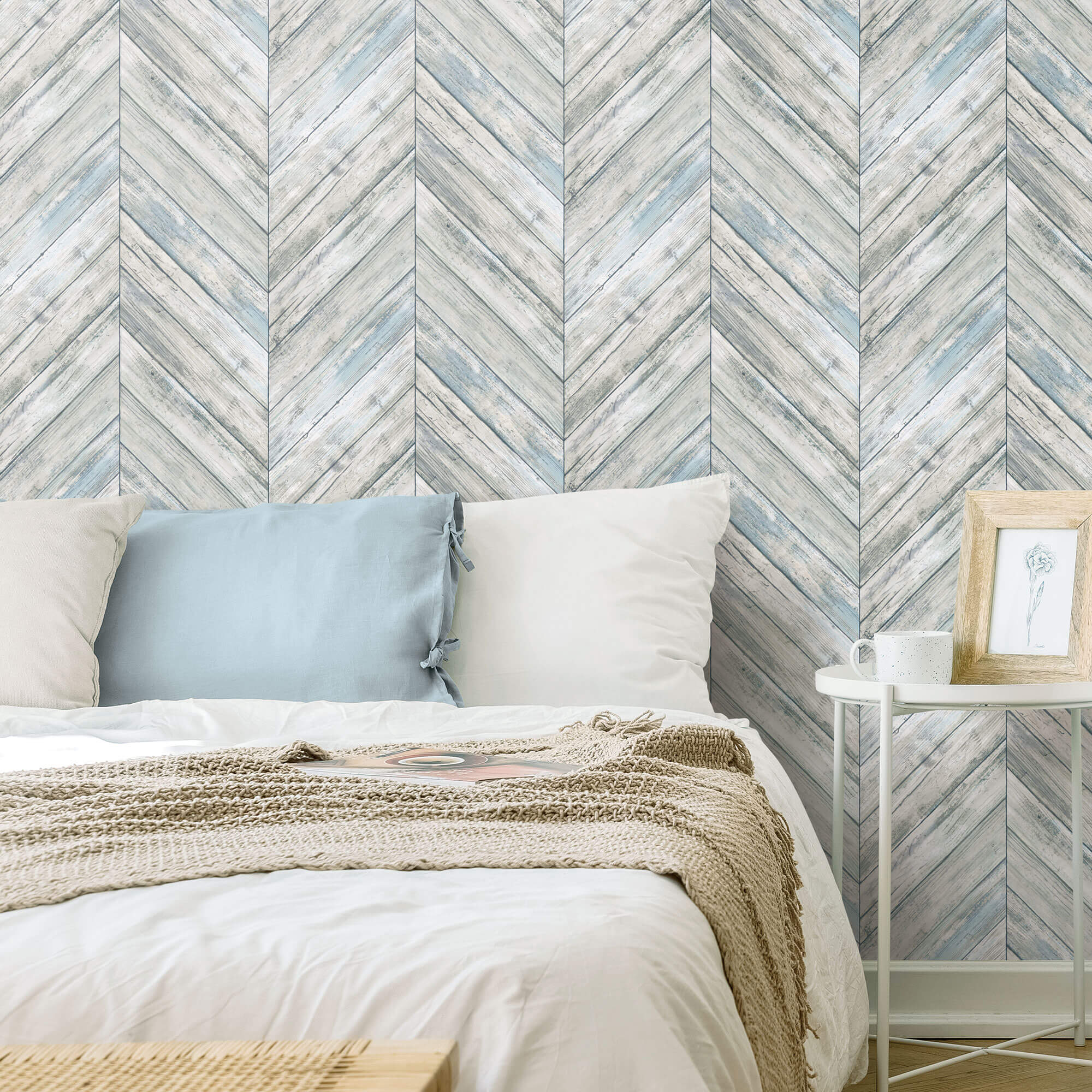 Peel & Stick Removable Wallpaper - herringbone pattern – Green Planet Print