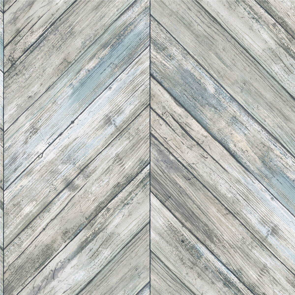 Herringbone Wood Boards Peel and Stick Wallpaper - SAMPLE ONLY