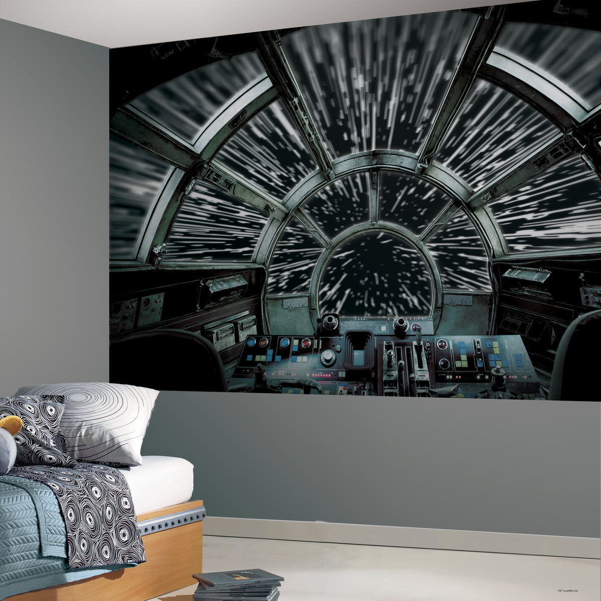 Star Wars Millennium Falcon Peel & Stick Wall Mural