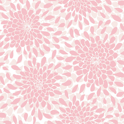 Toss The Bouquet Peel & Stick Wallpaper - Pink