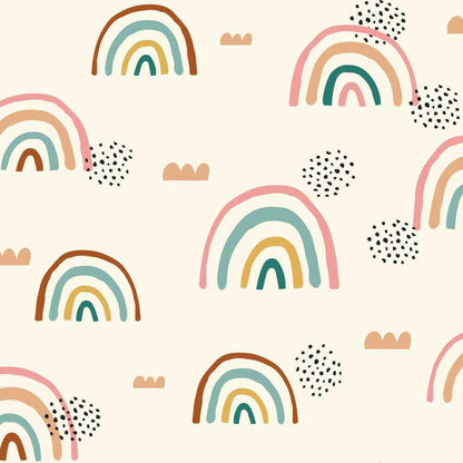 Rainbows End Peel & Stick Wallpaper - Cream