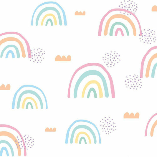 Rainbows End Peel & Stick Wallpaper - Pastel