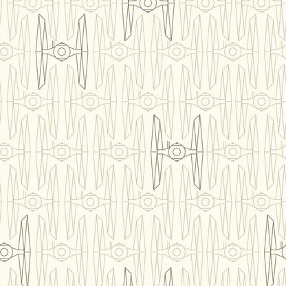 Star Wars Tie Fighter Peel & Stick Wallpaper - Neutral