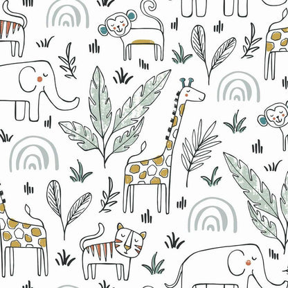 Jungle Woodland Peel & Stick Wallpaper - SAMPLE