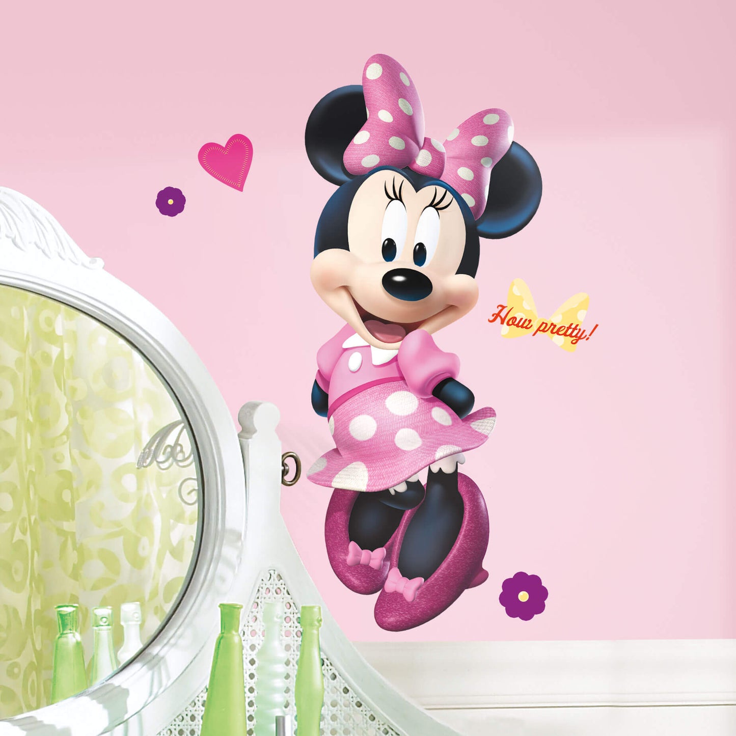 Disney Minnie Mouse Bow-Tique Giant Peel & Stick Wall Decal