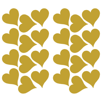 Gold Foil Hearts Peel & Stick Wall Decals