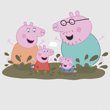 RMK3186GM Peppa Pig Family Muddy Puddles Giant Wall Decals