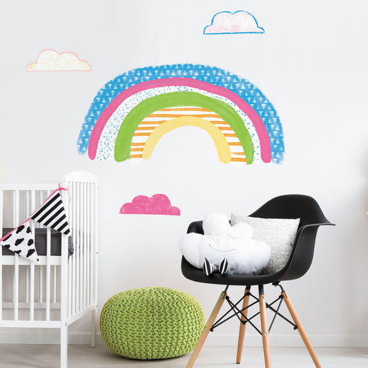 RMK4071GM Colorful Rainbow Peel and Stick Giant Wall Decals