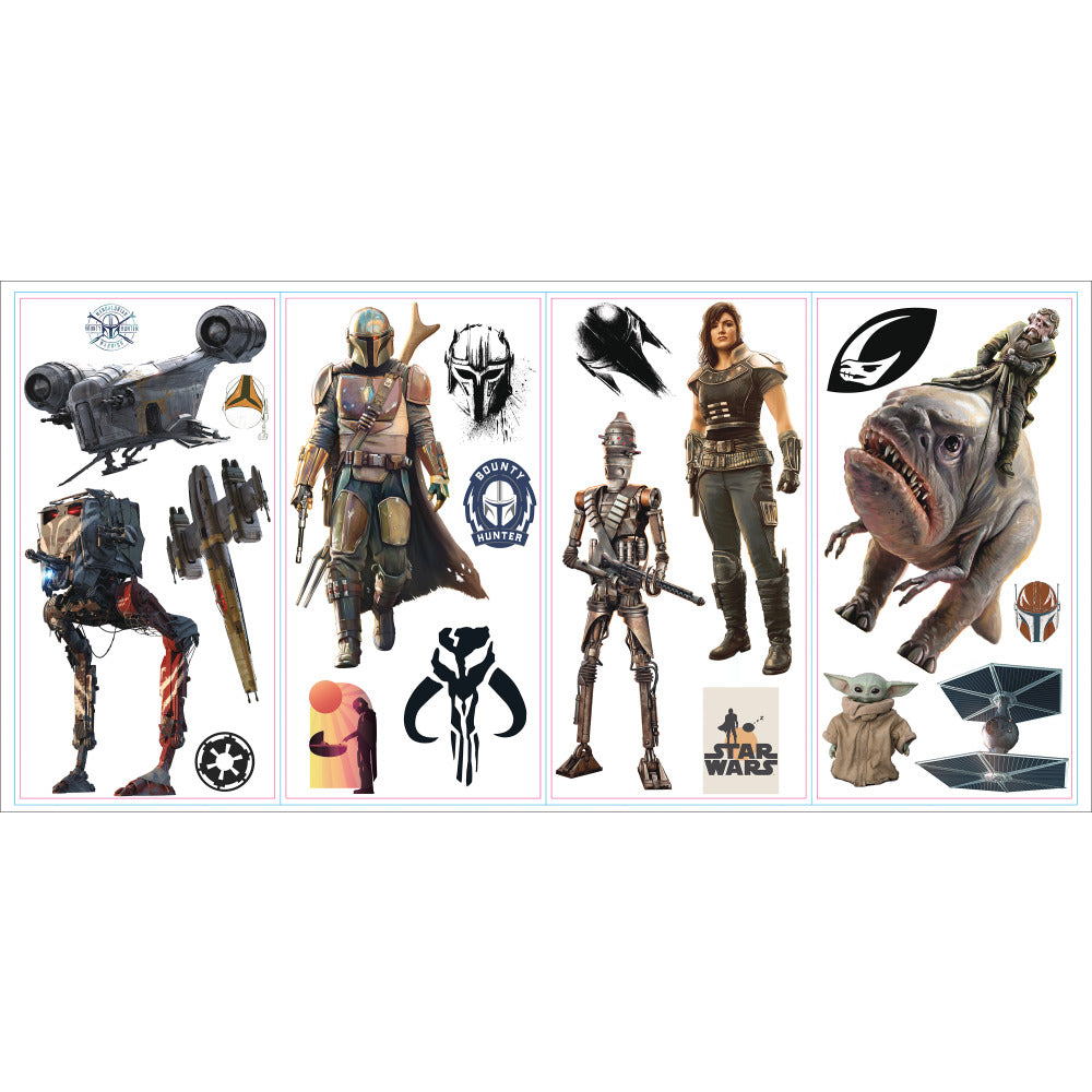 The Mandalorian Characters Peel & Stick Wall Decals