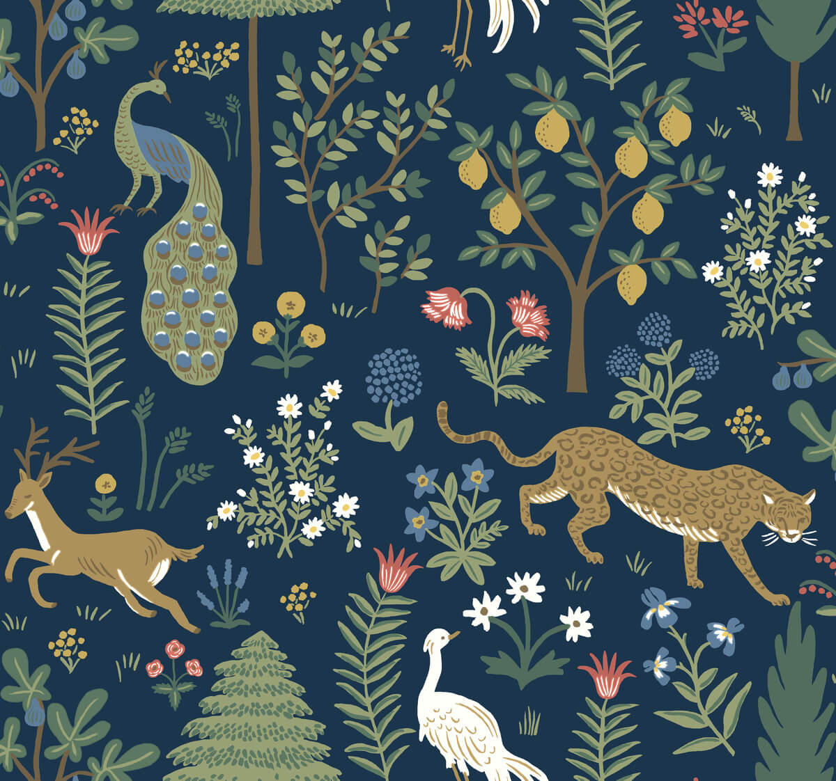 Rifle Paper Co. Second Edition Menagerie Wallpaper - SAMPLE