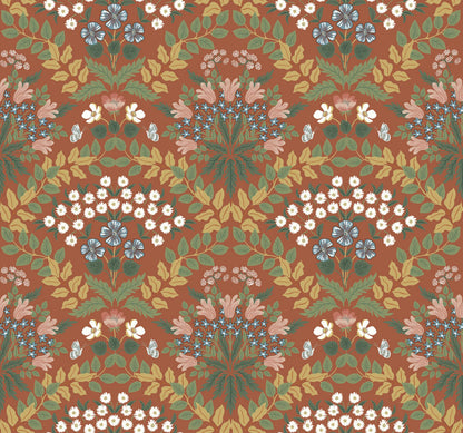 Rifle Paper Co. Second Edition Bramble Wallpaper - Red & Green