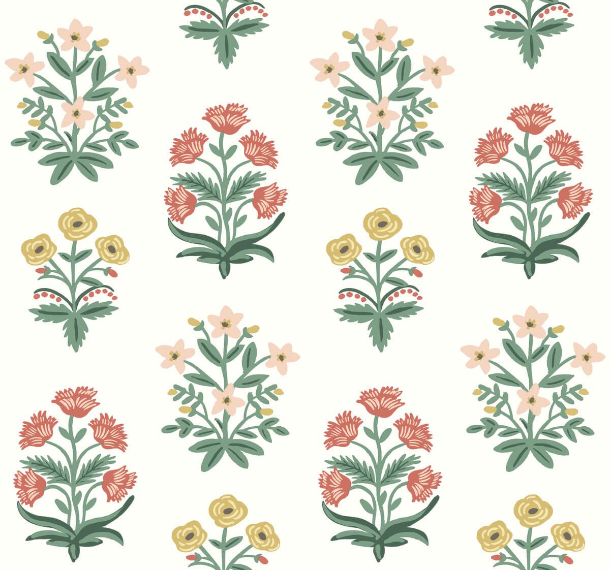 Rifle Paper Co. Second Edition Mughal Rose Wallpaper - SAMPLE