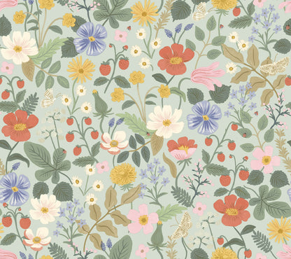 Rifle Paper Co. Second Edition Strawberry Fields Wallpaper - SAMPLE