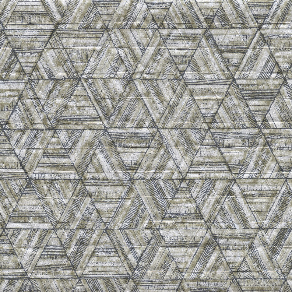54" Stacy Garcia Moderne Amulet Wallpaper - Gray