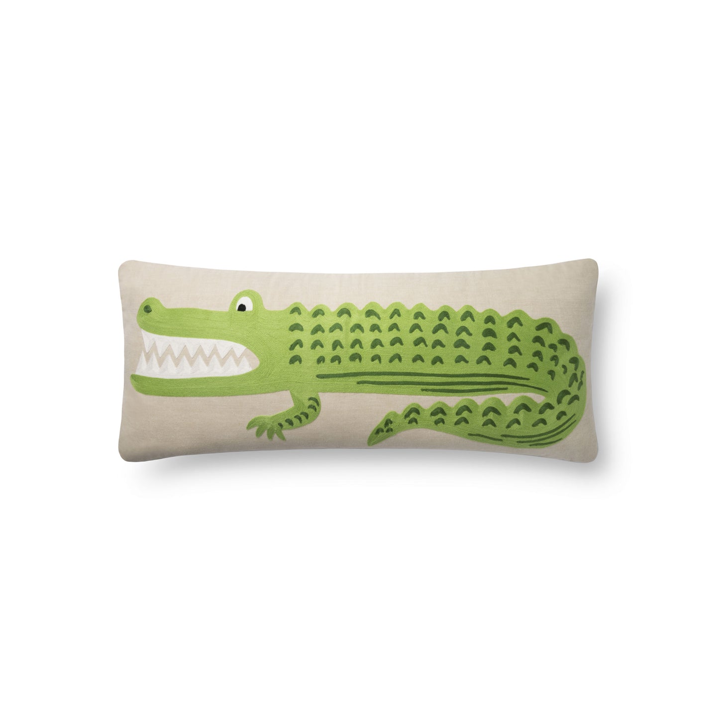 Rifle Paper Co. x Loloi Alligator Pillow - Green