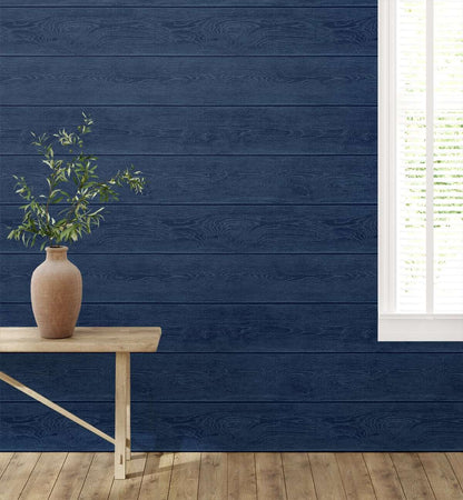 Stacy Garcia Home Wood Stacks Peel & Stick Wallpaper - Blue