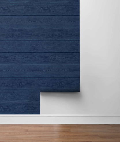 Stacy Garcia Home Wood Stacks Peel & Stick Wallpaper - Blue
