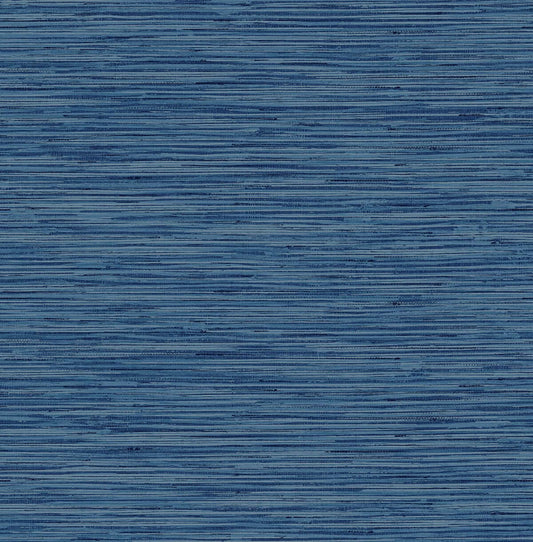 Stacy Garcia Home Faux Grasscloth Peel & Stick Wallpaper - Blue