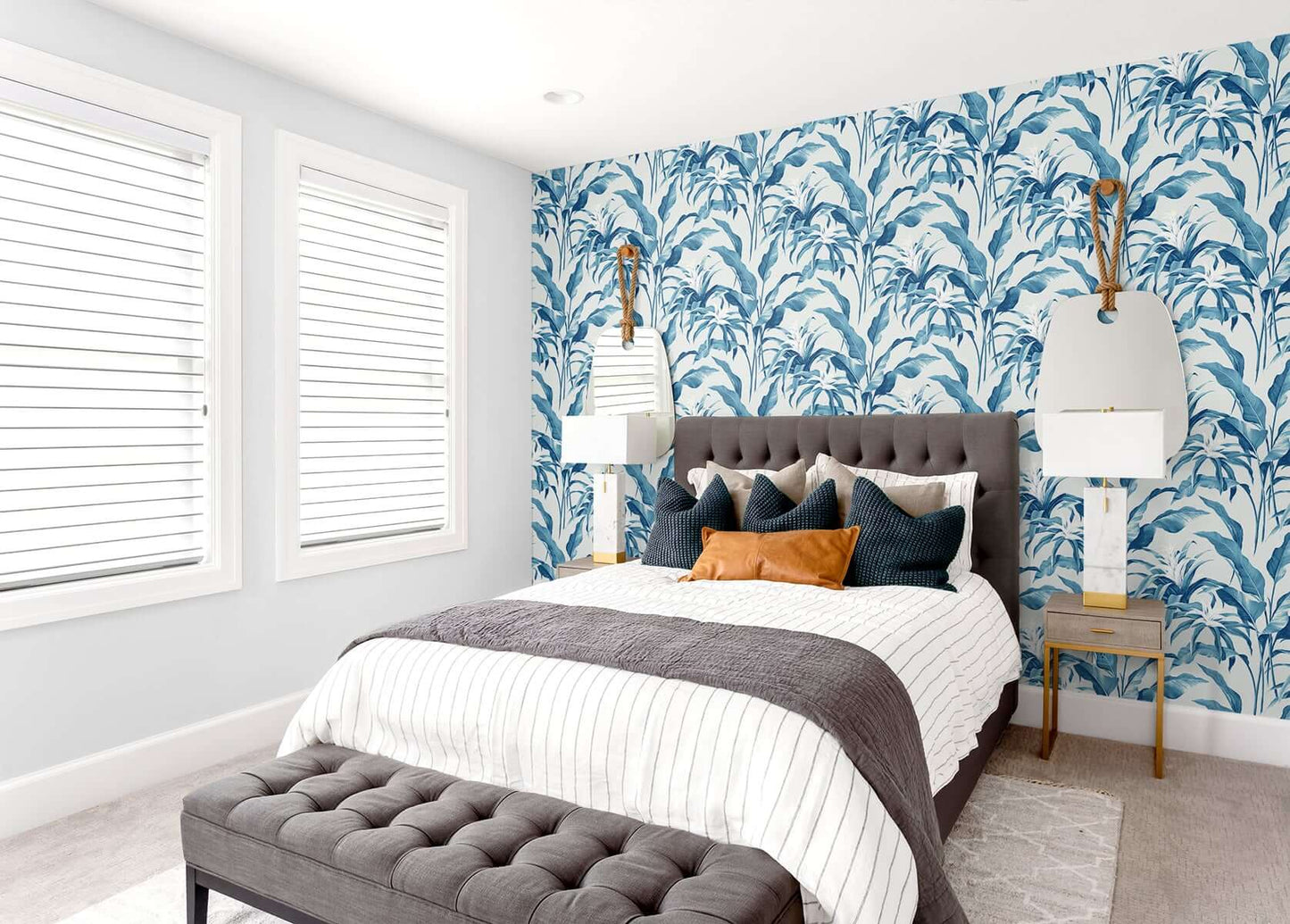 Stacy Garcia Home Palma Peel & Stick Wallpaper - Blue