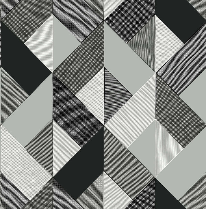 SG11100 Stacy Garcia Home Marquetry Peel & Stick Wallpaper Black US