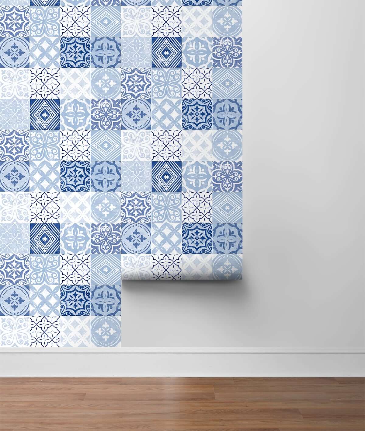 Stacy Garcia Home Tilework Peel & Stick Wallpaper - Blue