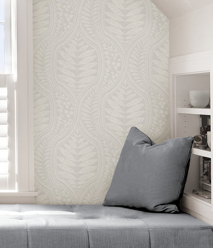 Scott Living Foliate Peel & Stick Wallpaper - Gray