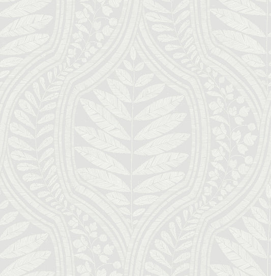 Scott Living Foliate Peel & Stick Wallpaper - Gray