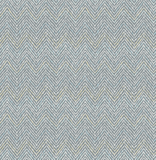 Scott Living Alden Peel & Stick Wallpaper - Grey Blue