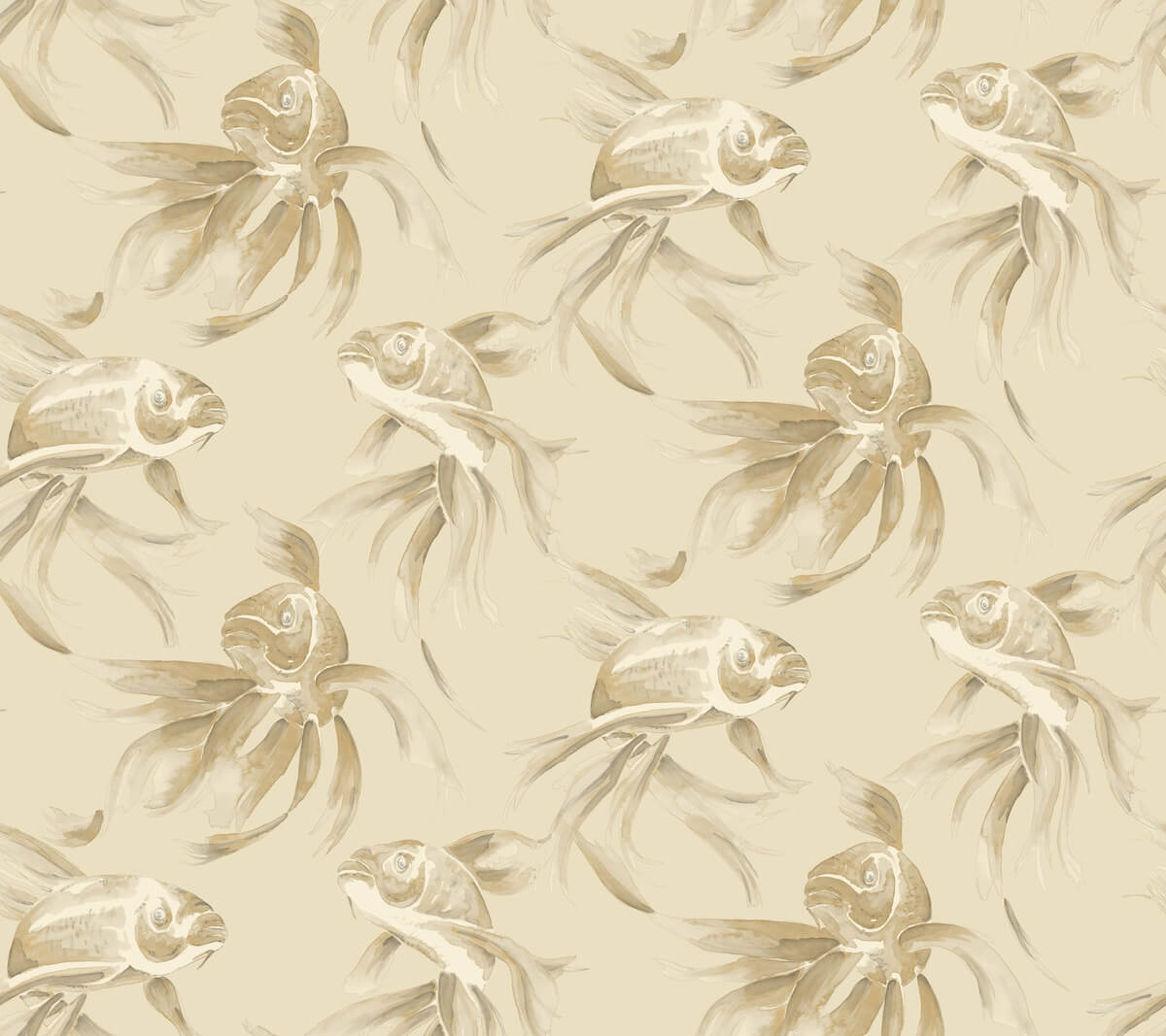 Candice Olson Tranquil Koi Wallpaper - SAMPLE