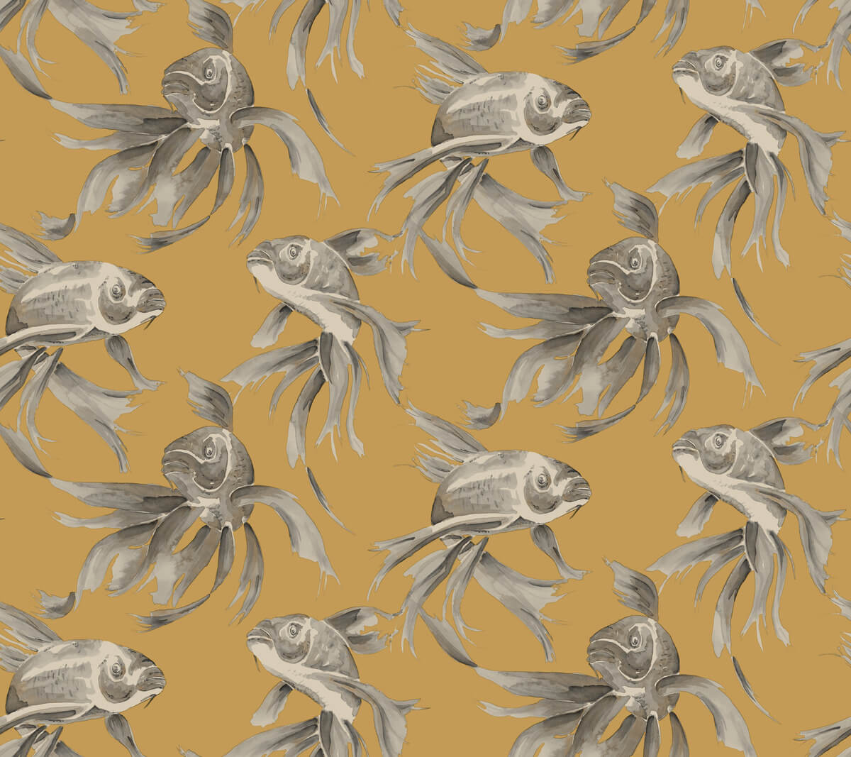 Candice Olson Tranquil Koi Wallpaper - SAMPLE