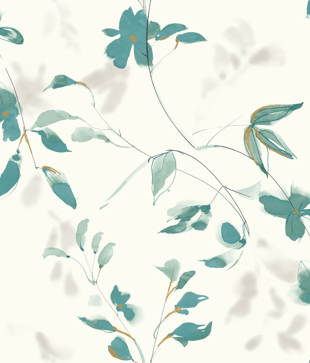 Candice Olson Tranquil Linden Flower Wallpaper - SAMPLE