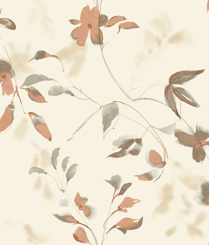 Candice Olson Tranquil Linden Flower Wallpaper - SAMPLE