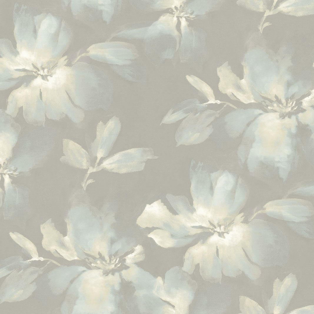 Candice Olson Tranquil Midnight Blooms Wallpaper - SAMPLE