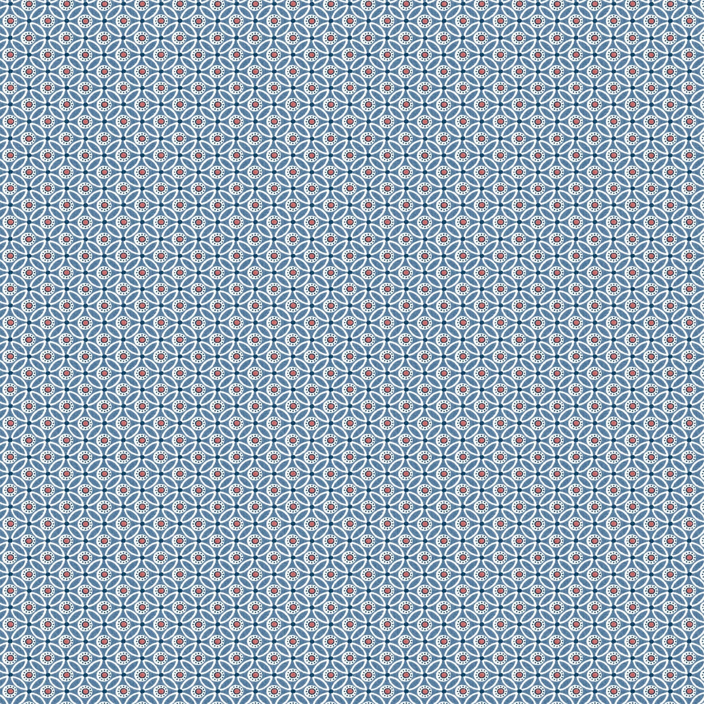Circle Mosaic Wallpaper - Blue