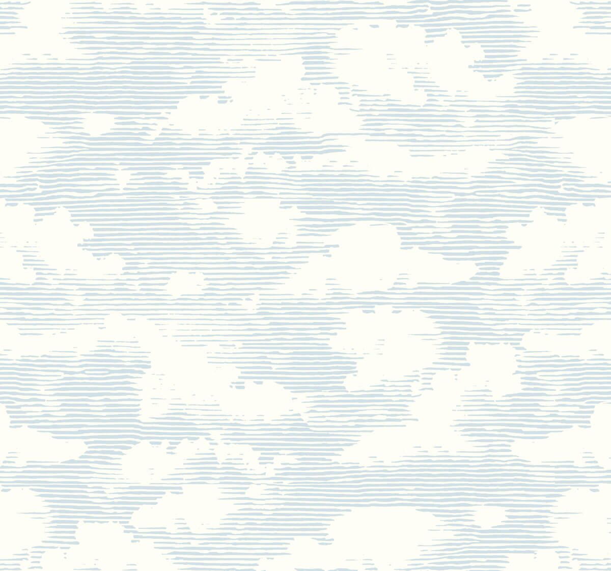 Silhouettes Cloud Cover Wallpaper - Blue