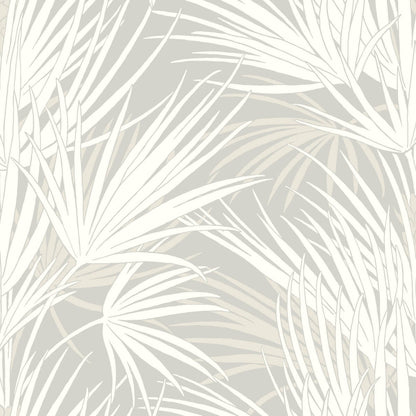 Silhouettes Palmetto Wallpaper - Gray