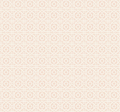 Silhouettes Pergola Lattice Wallpaper - Light Pink