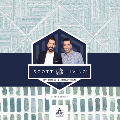 Scott Living Brynne Watercolor Wallpaper - Green