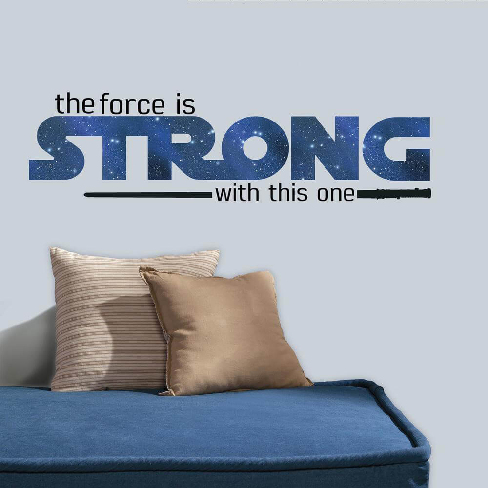 Star Wars Force Is Strong With This One Peel & Stick Wall Decal