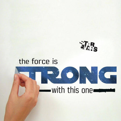 Star Wars Force Is Strong With This One Peel & Stick Wall Decal
