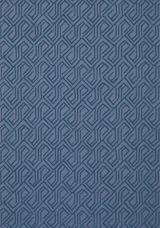 Thibaut Modern Resource 3 Tortona Wallpaper - Navy Blue