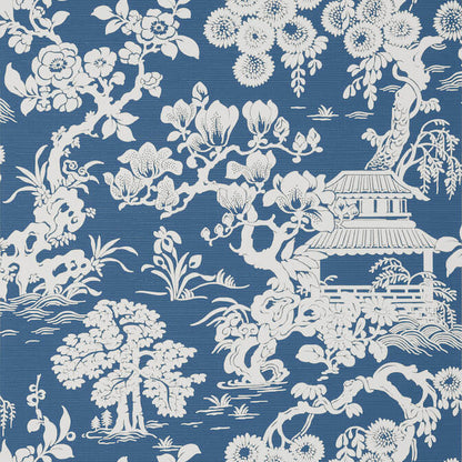 Thibaut Pavilion Japanese Garden Wallpaper - SAMPLE