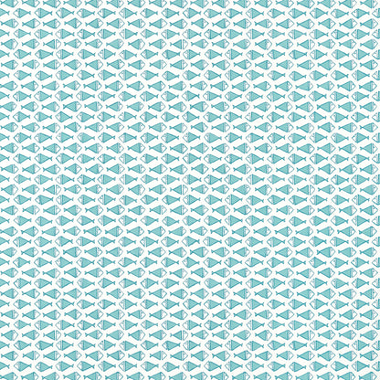 Thibaut Pavilion Pisces Wallpaper - Turquoise
