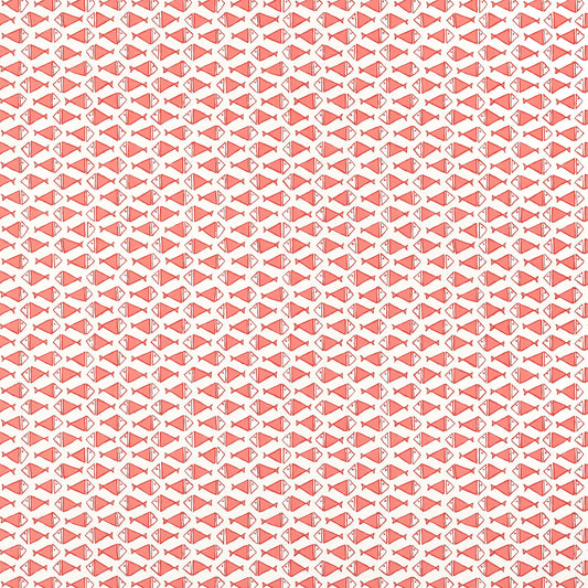 Thibaut Pavilion Pisces Wallpaper - Coral
