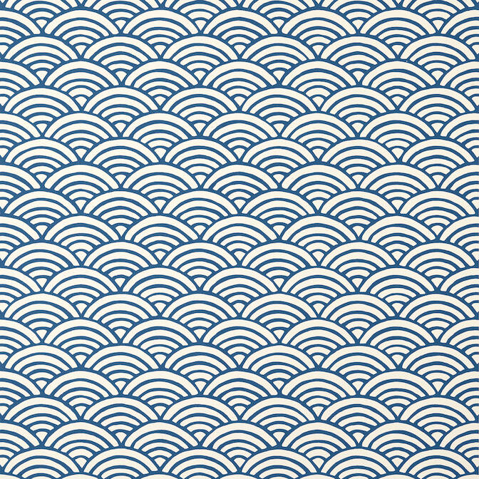 Thibaut Pavilion Maris Wallpaper - Blue